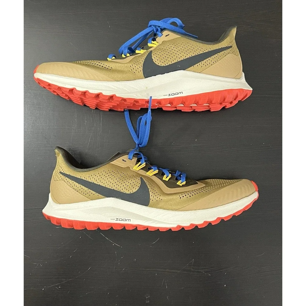 Nike Air Zoom Pegasus 36 Trail Beechtree Sneakers Men's 8 Tan Shoes Hiking Camp